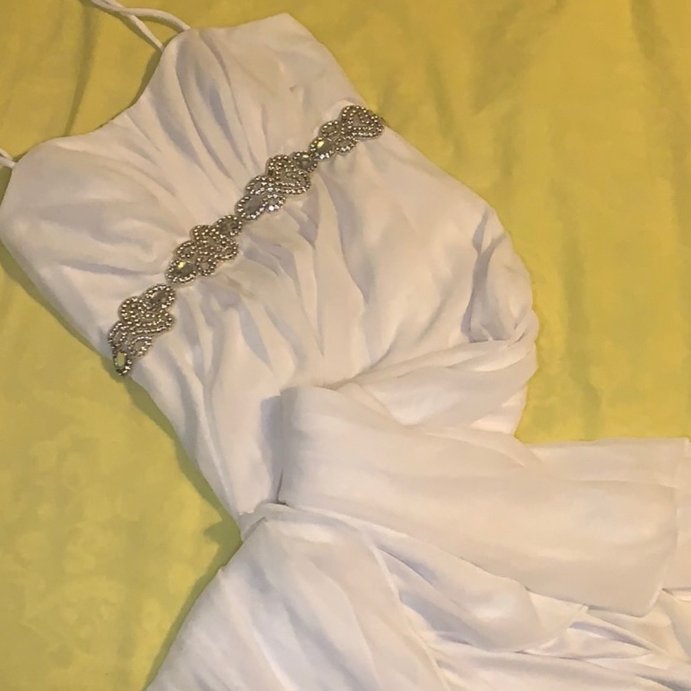 White formal dress